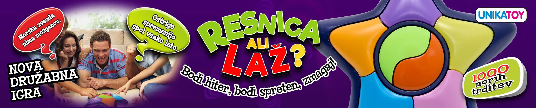 DRUŽABNA IGRA RESNICA ALI LAŽ